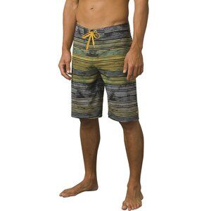 NWOT PrAna Sediment Board Shorts Mens Size 34 UPF 50+